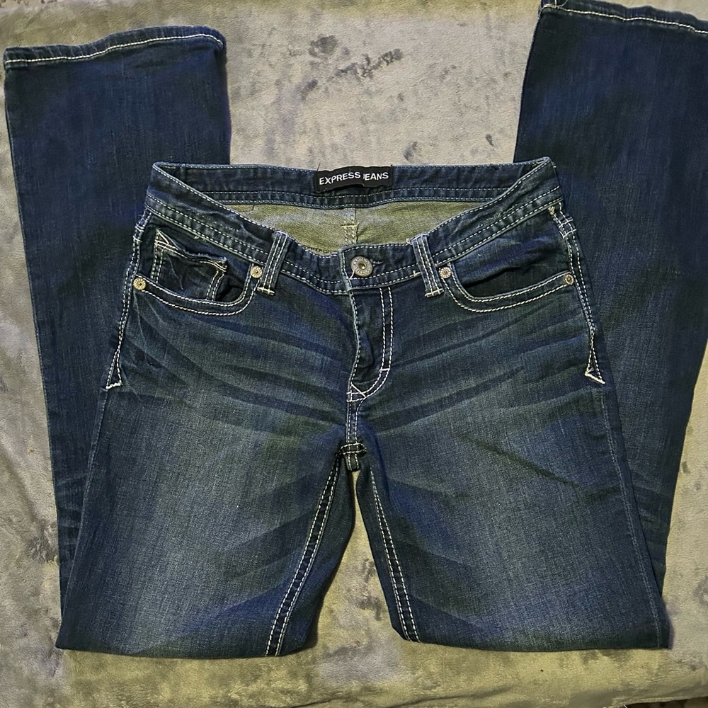 Express Stella Low Rise Bootcut Jeans Size 4r (30x32)